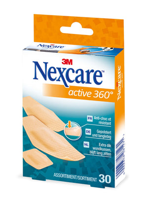 Pansement NEXCARE Active 360° Bte 30 Assorti