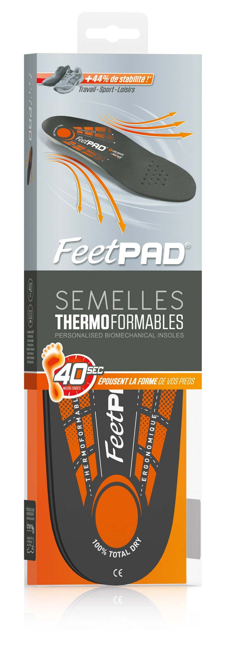 Semelle Biomécanique Thermoformable FEETPAD - Orliman