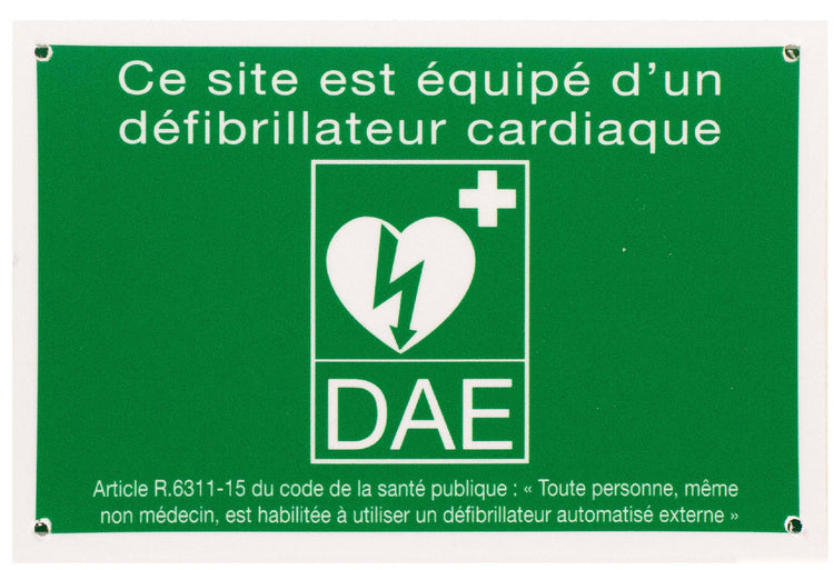 Panneaux de signalisation pour défibrillateur PVC - 5 modèles - Pyrescom