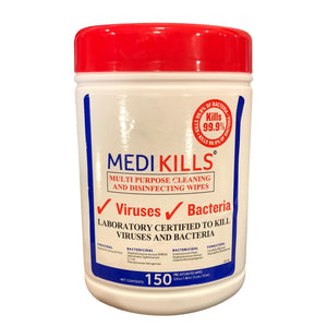 Lingettes virucides - Boite de 150 lingettes - Medikills