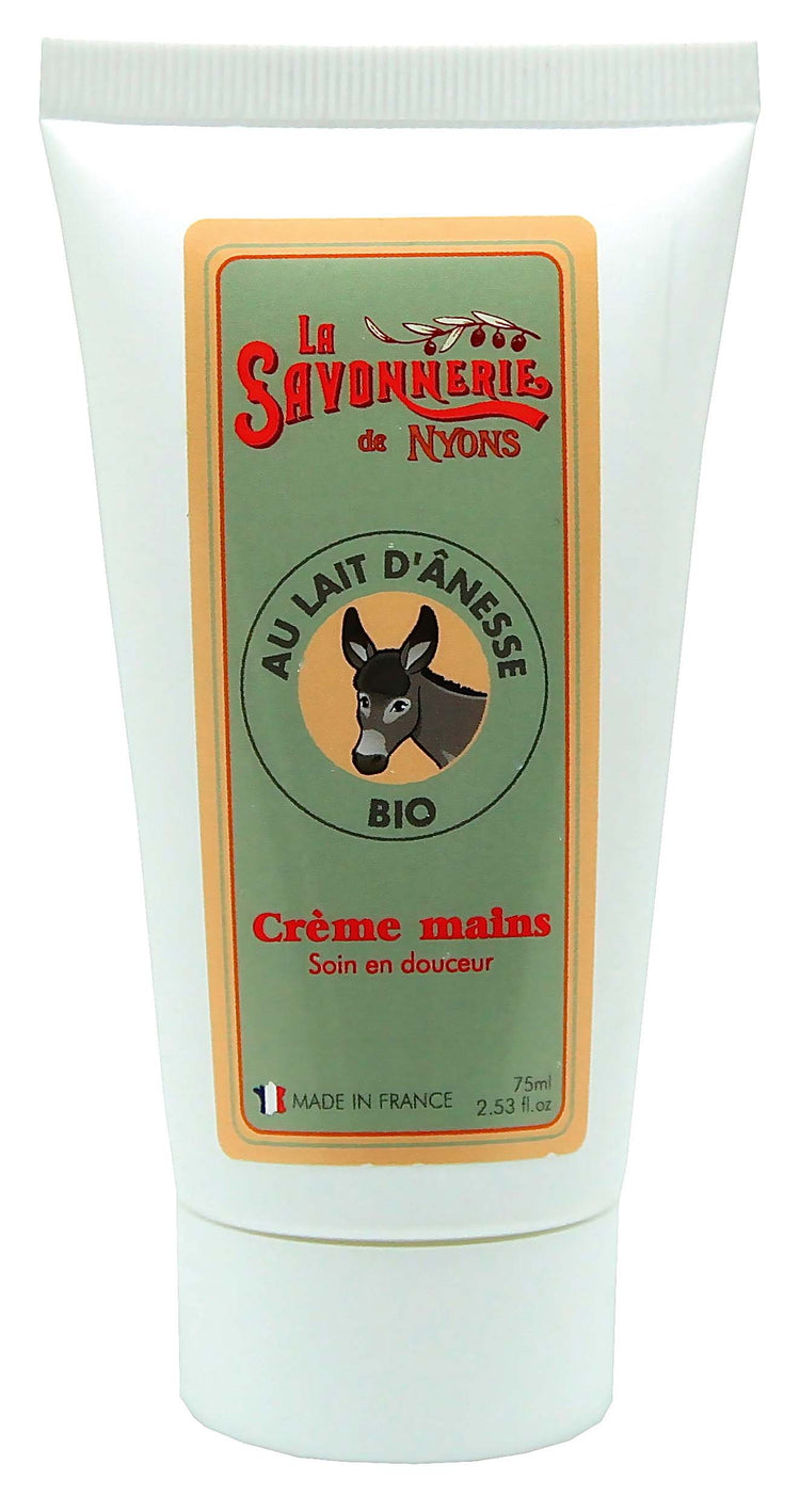 Crème Mains Au Lait D'ânesse BIO - 75 ml  - La savonnerie de Nyons