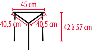 Tabouret de Douche Triangulaire EDGE Blanc - Etac