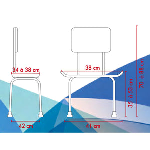 Chaise de Douche 2 en 1 - DOCCEA - My Médical
