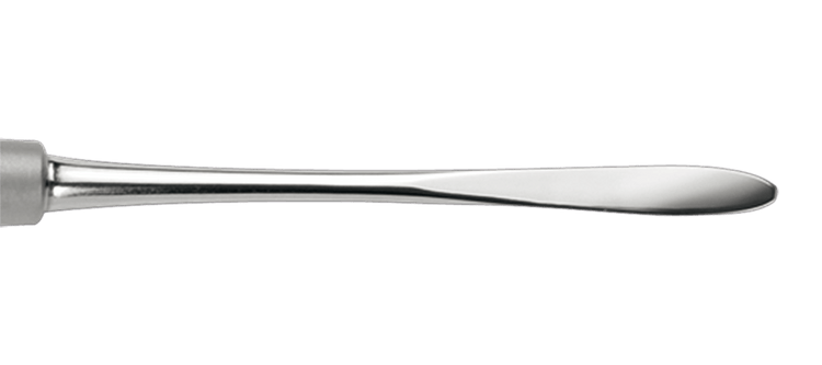 Curette double arrondi/tronqué - 18,5 cm - Ruck