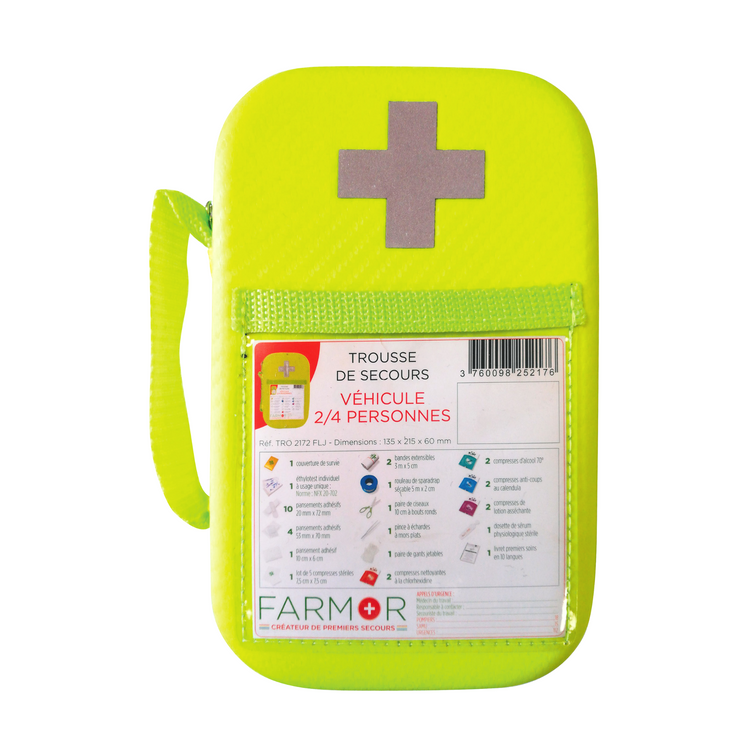 Trousse de secours Véhicule - 2 à 4 personnes - Farmor