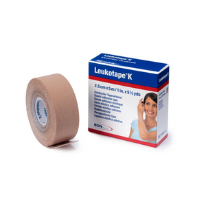 Bande adhésive élastique pour taping 2.5cm x 5m - 3 couleurs - Leukotape K - BSN Medical