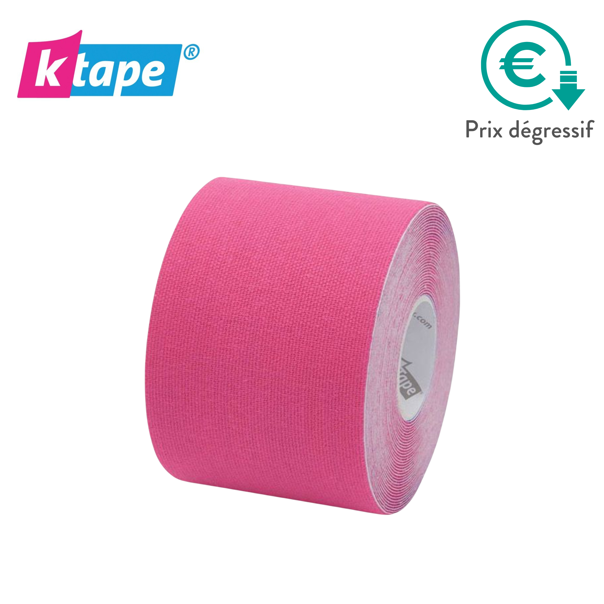 Bande adhésive élastique - 5cm x 5m - 5 couleurs - K-Tape