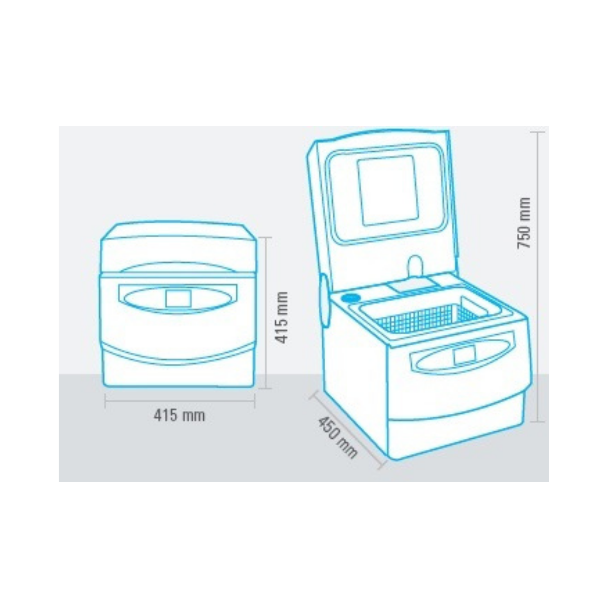 Multisteril Fast - Dispositif automatique pour désinfection, ultrasons et séchage