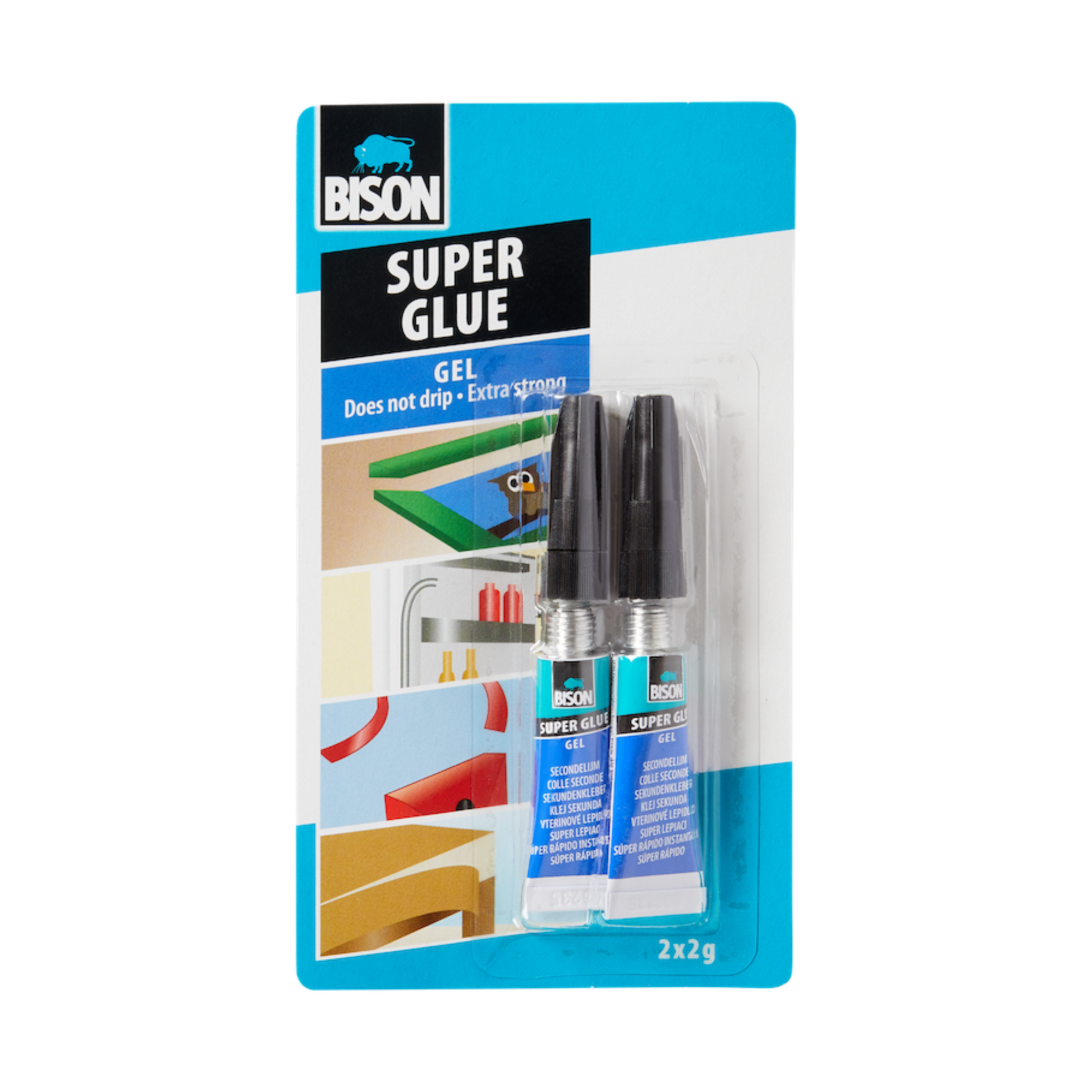 Colle forte en gel 2 x 2g - Bison