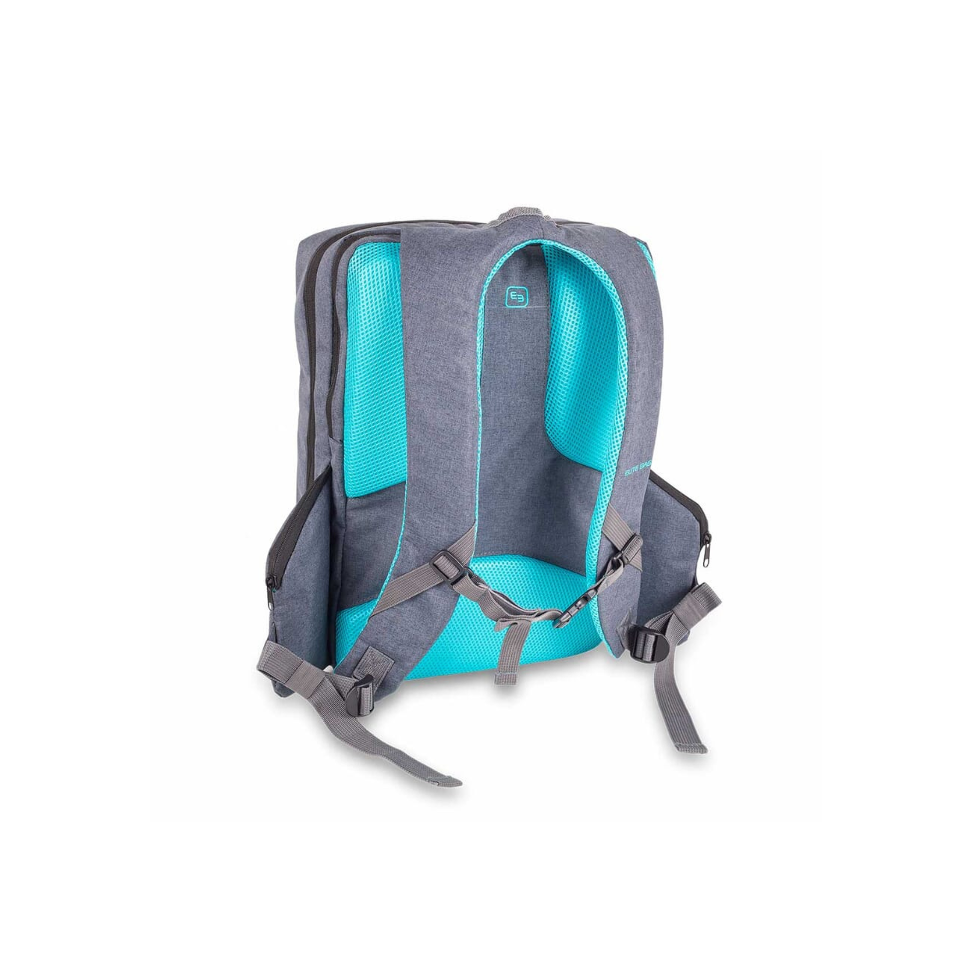 Mallette Sac à dos CITY BAG - Gris / Turquoise