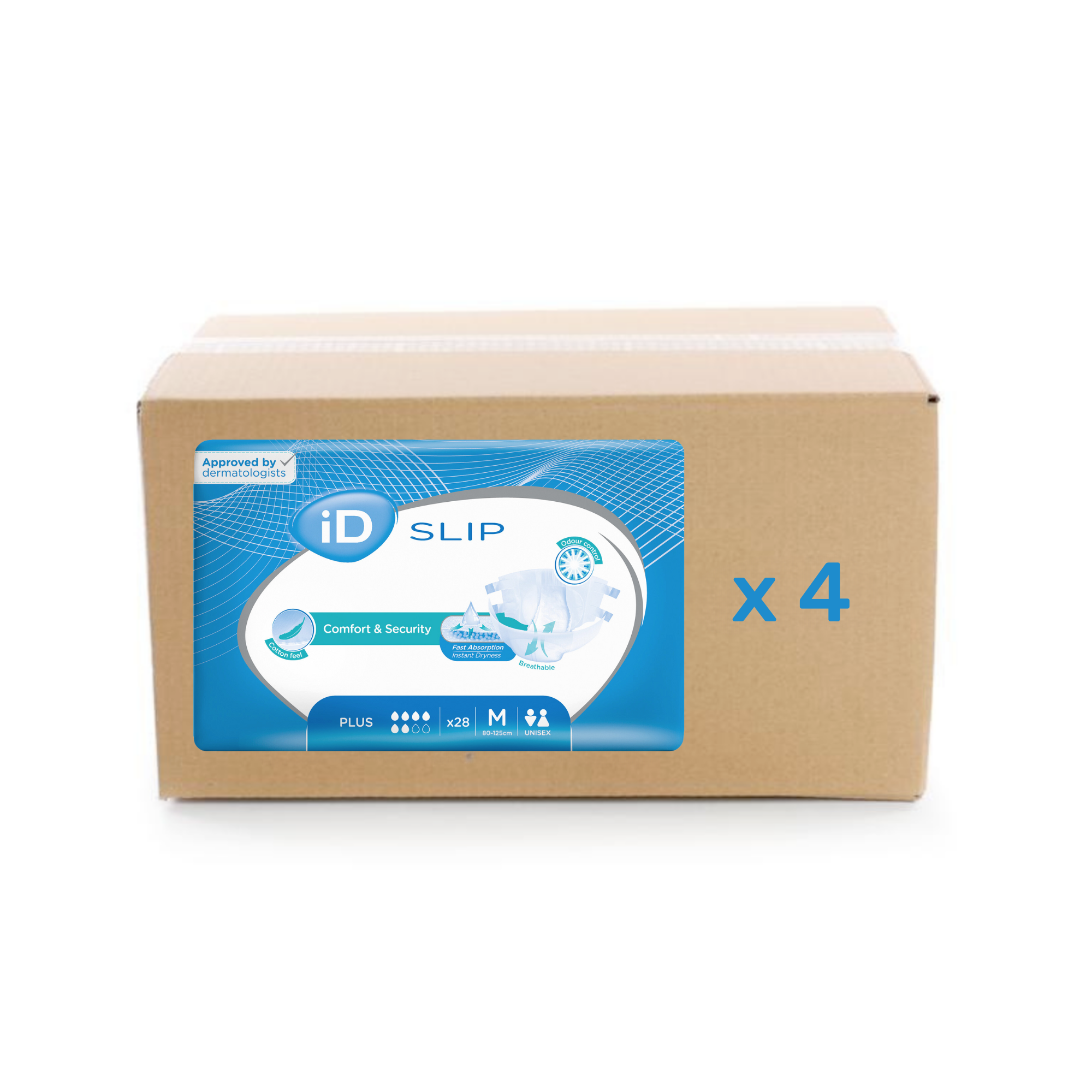 ID Slip Plus - 5.5 gouttes - M - carton 4X28U - ID Direct