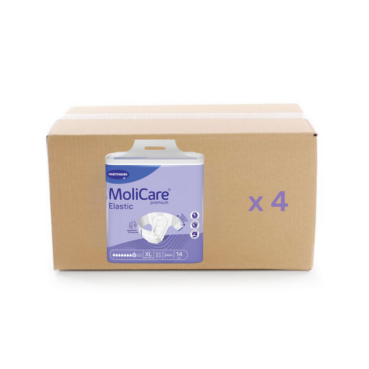 Change Molicare Premium Elastic - 8 gouttes - XL - Hartmann - carton 4x14U