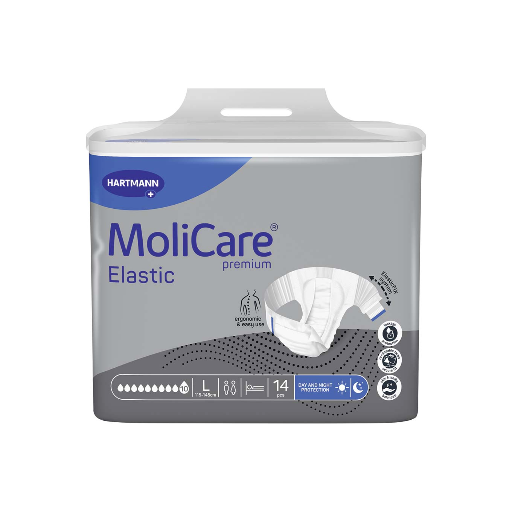 Change Molicare Premium Elastic - 10 gouttes - 5 tailles - Hartmann