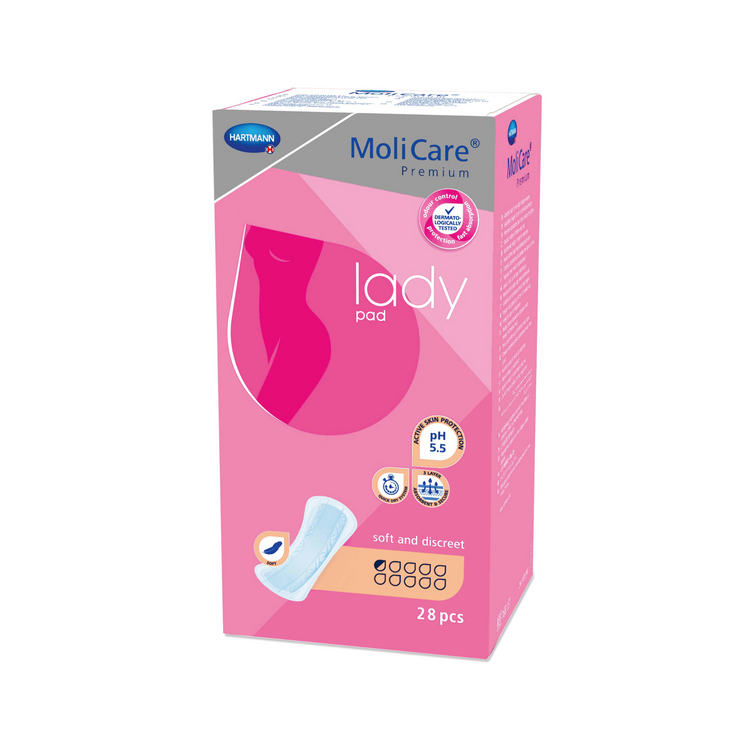 Protection anatomique Premium Lady Pad Molicare - 9 modèles - Hartmann