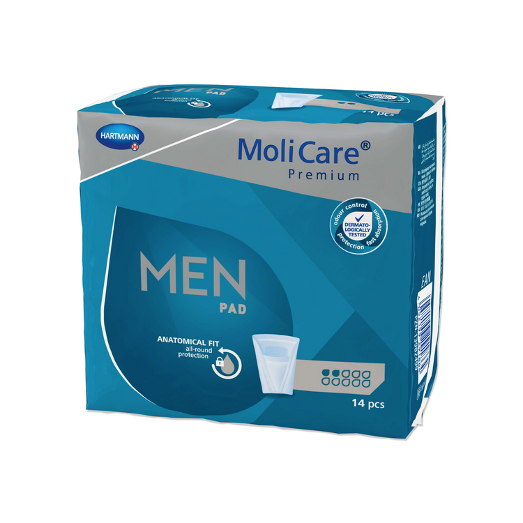 Protection Coquille Pénienne Molicare Premium Men Pad - 2 gouttes - Hartmann 