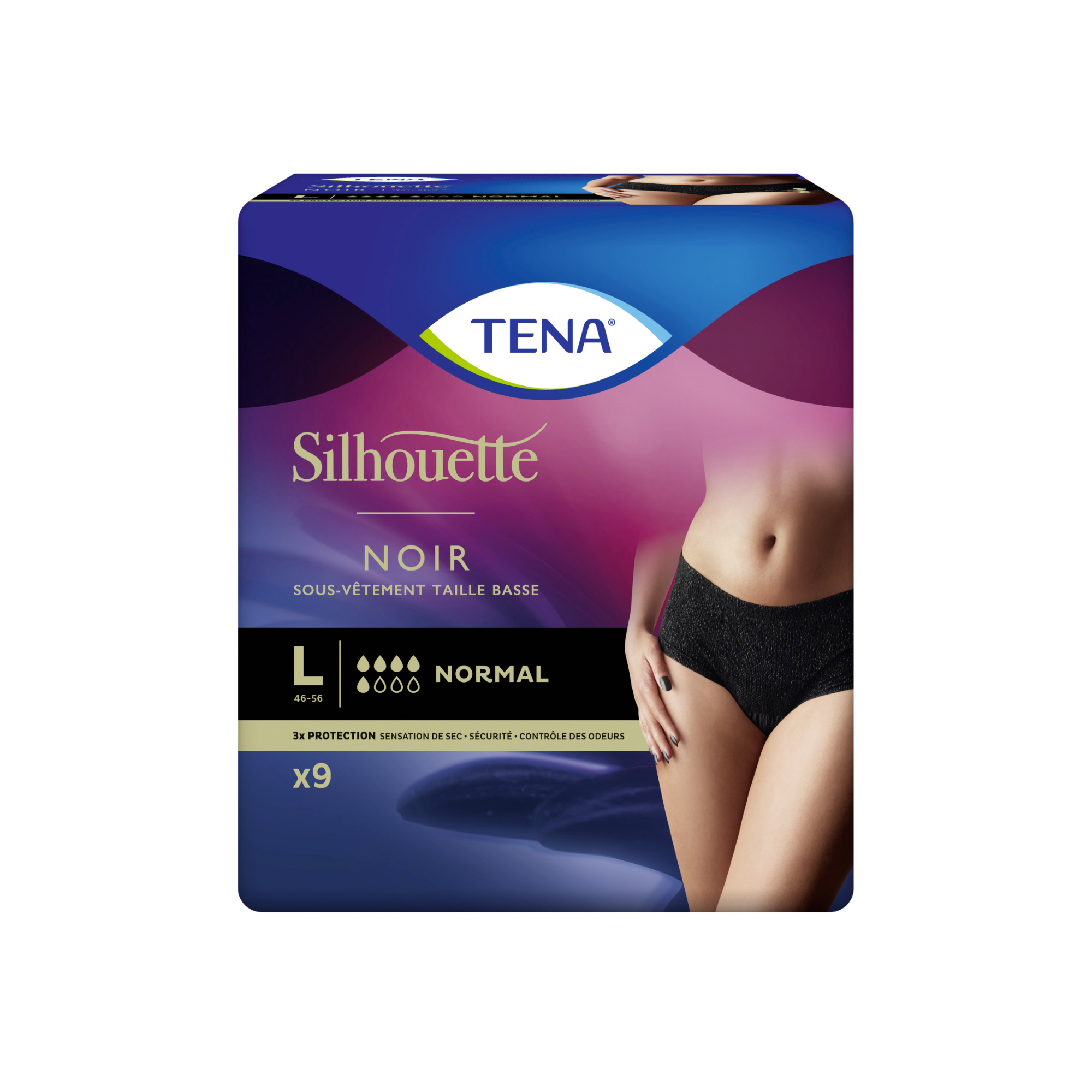 Tena Lady Silhouette Normal - 5 gouttes - 3 modèles - Tena