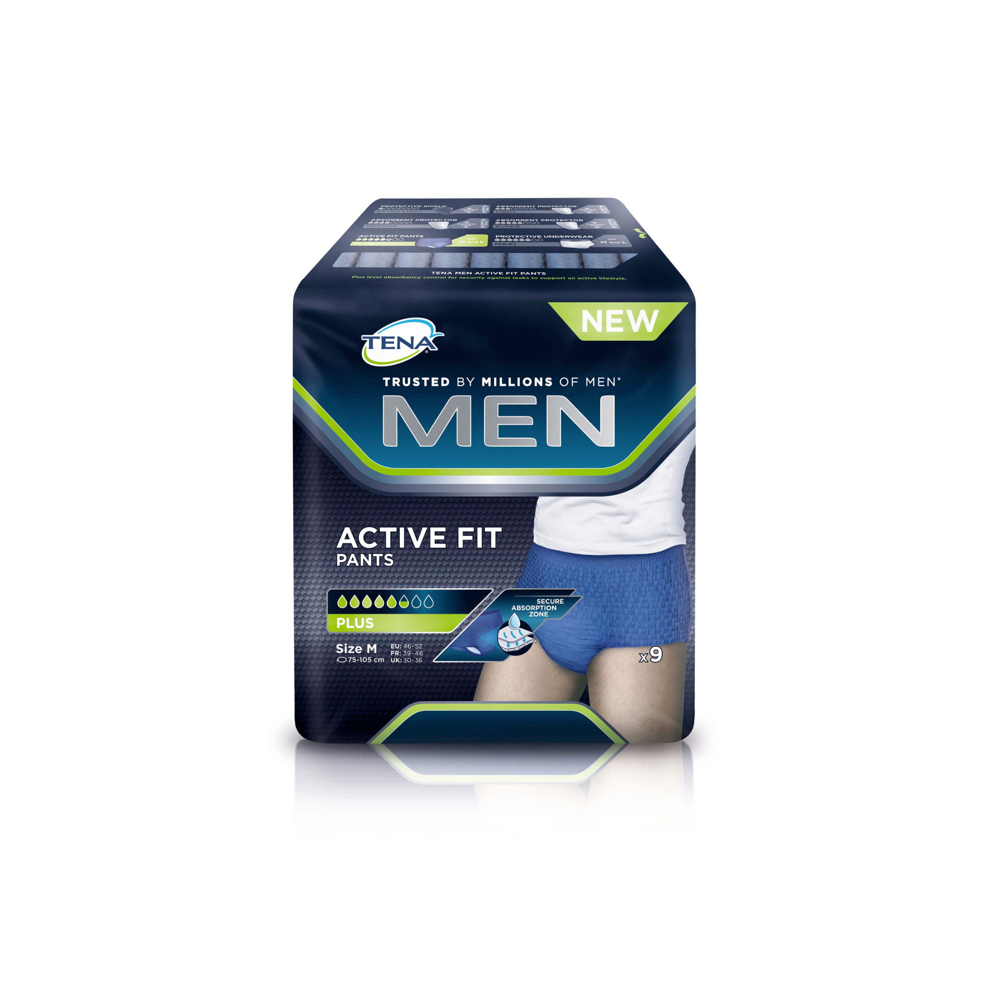 Tena Men Active Fit - 5/6 gouttes -  2 tailles - Tena